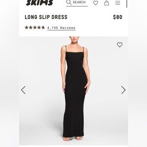 Skims Long Slip Dress